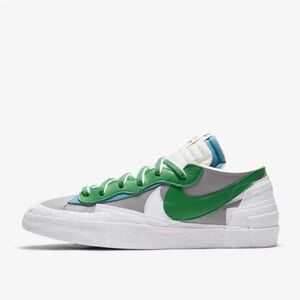 NIKE sneakers blazer low x sacai green size 9.5